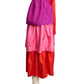 YVES SAINT LAURENT- 1980s Tiered Silk Skirt, Size 6