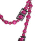 EMPORIO ARMANI- Pink & Grey Double Strand Necklace