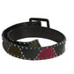 YVES SAINT LAURENT- 1970s Studded Suede & Leather Belt, Waist 29