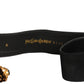 YVES SAINT LAURENT- 1970s Black Suede & Jeweled Belt, Waist 30