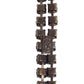 YVES SAINT LAURENT- 1980s Black Rhinestone and Rope Belt