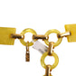 YVES SAINT LAURENT- c.1968 Yellow Lucite Chain Belt