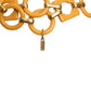 YVES SAINT LAURENT- 1960s Yellow Bakelite Chain Belt