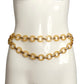 YVES SAINT LAURENT- c.1968 Yellow Lucite Chain Belt