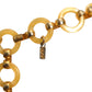 YVES SAINT LAURENT- c.1968 Yellow Lucite Chain Belt