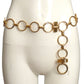 YVES SAINT LAURENT- 1970s Gold Metal Ring Belt