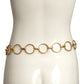 YVES SAINT LAURENT- 1970s Gold Metal Ring Belt