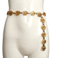 YVES SAINT LAURENT- 1980s Gold Organic Coiled Link Belt