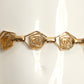 YVES SAINT LAURENT- 1980s Gold Organic Coiled Link Belt