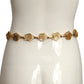 YVES SAINT LAURENT- 1980s Gold Organic Coiled Link Belt