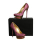 GIANMARCO LORENZI- NIB Swarovski Studded Platform Pumps, Size-39