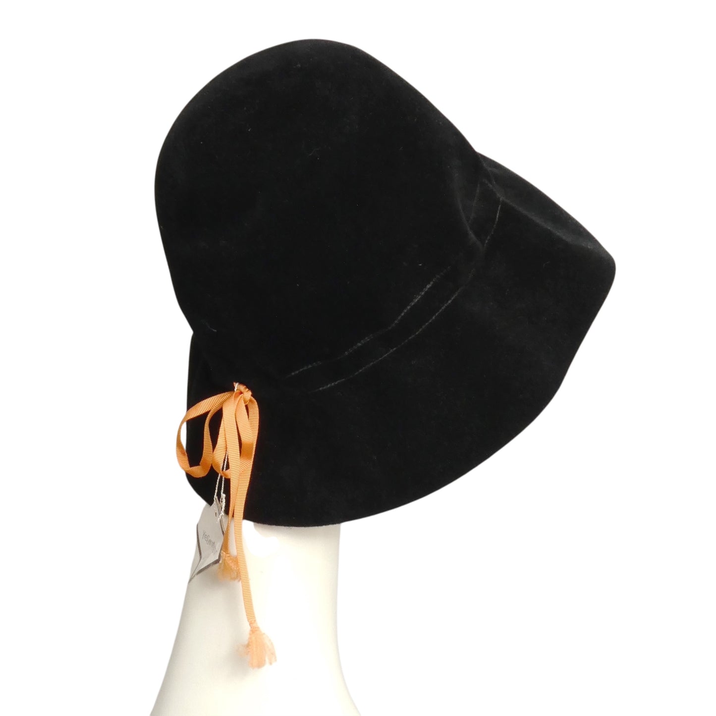 YVES SAINT LAURENT- 1970s Black Wool Felt Hat