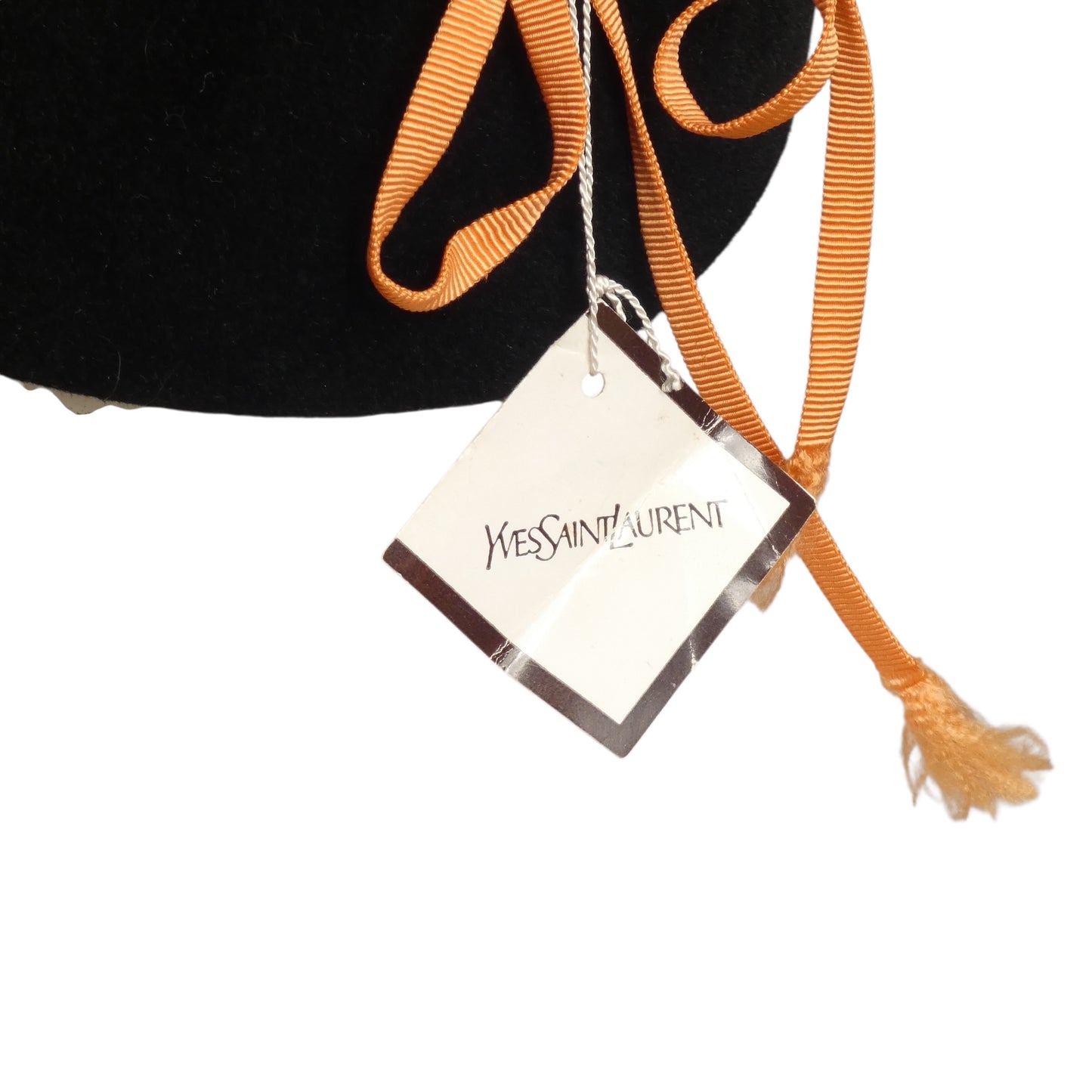 YVES SAINT LAURENT- 1970s Black Wool Felt Hat