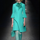 GUCCI- 2016 Green Wool Shift Dress, Size 2