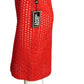 GIANNI VERSACE- NWT 2002 Red Cotton Eyelet Skirt, Size 6