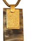 ROGER SCEMAMA-Gold & Brown Pendant Necklace