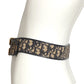 CHRISTIAN DIOR- 1970s Blue Oblique Belt, Waist 27"