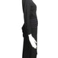 1940s Black Crepe Cocktail Dress, Size 6
