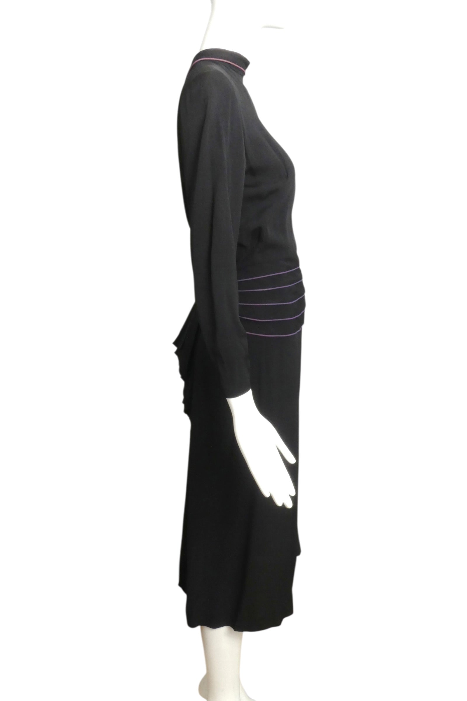 1940s Black Crepe Cocktail Dress, Size 6 – MARTINI CONSIGNMENT