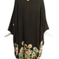 1920s Reversible Floral Silk Kimono, Size Large