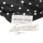ANDRE LAUG- 1980s Polka Dot Taffeta Blouse, Size 16