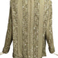 ANDRE LAUG- 1980s Green Bead & Sequin Tunic, Size 18