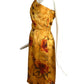 ALBERTA FERRETTI- One Shoulder Floral Print Silk Dress, Size 4