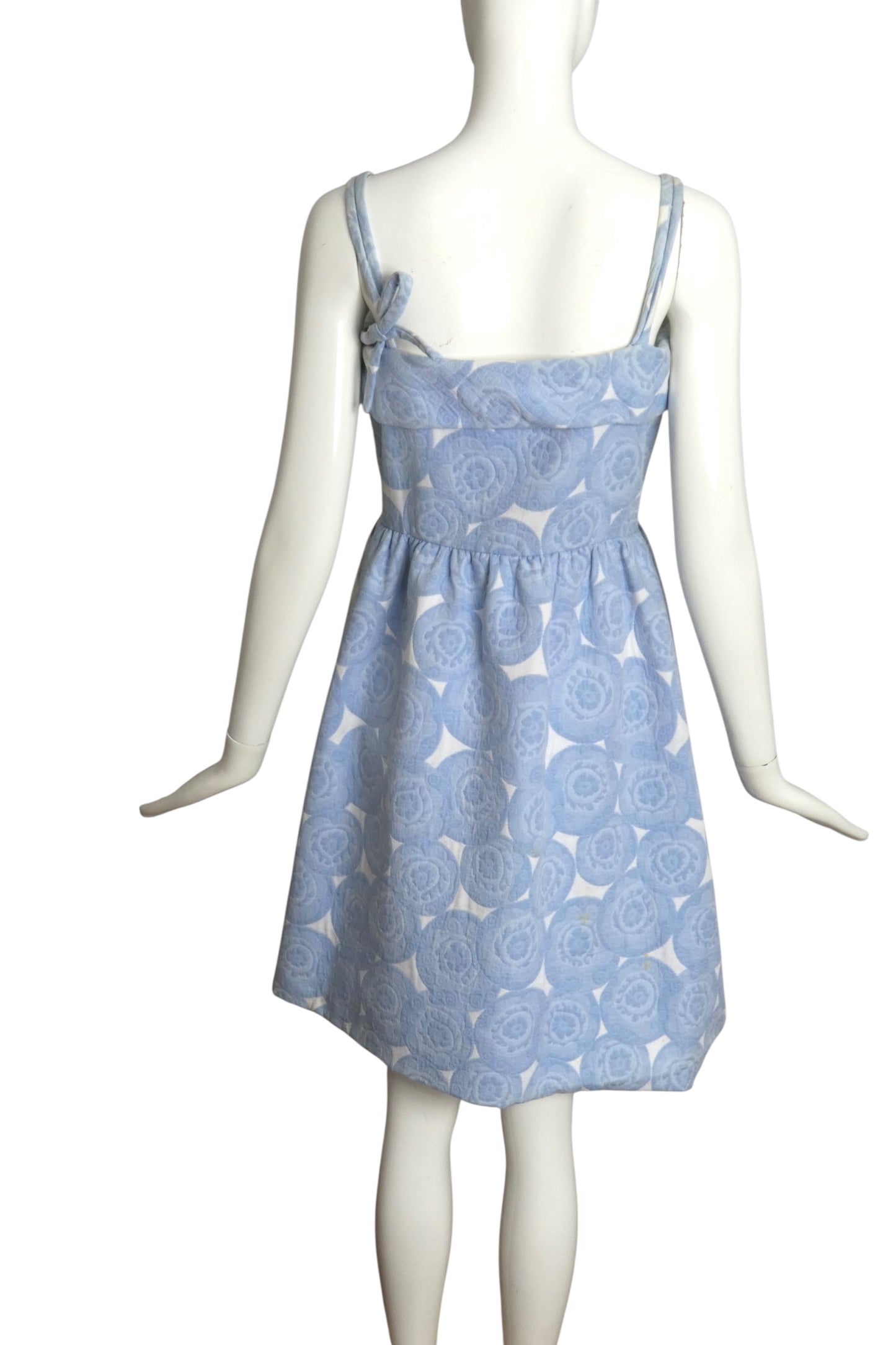 GEOFFREY BEENE- AS IS 1960s Cotton Jacquard Dress, Size 4