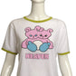 HEAVEN BY MARC JACOBS- 2021 Graphic Print Ringer T-Shirt, Size XL