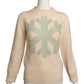 FENDI- Wool Knit Snowflake Sweater, Size 6