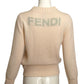 FENDI- Wool Knit Snowflake Sweater, Size 6