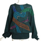 ESCADA- 1980s Rhinestone Knit Sweater, Size 10
