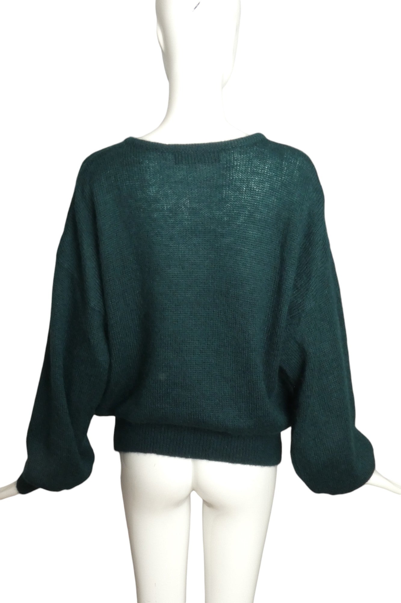 ESCADA- 1980s Rhinestone Knit Sweater, Size 10