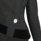LILLI ANN- 1950s Black Wool & Velvet Skirt Suit, Size 4