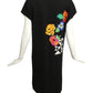 ESCADA- 1980s Floral Wool Knit Dress, Size 8