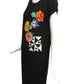 ESCADA- 1980s Floral Wool Knit Dress, Size 8
