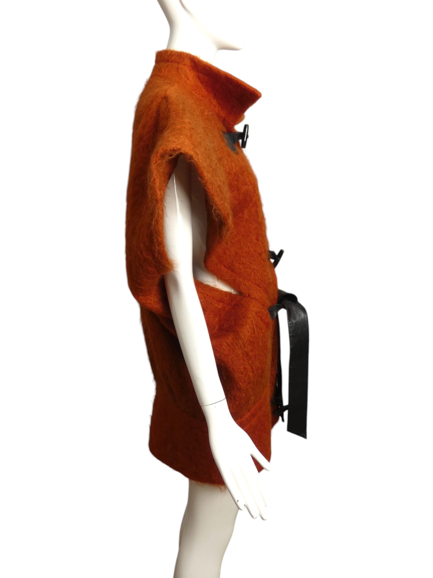 PIERRE CARDIN HAUTE COUTURE- 1992 Orange Mohair Jacket, Size 10