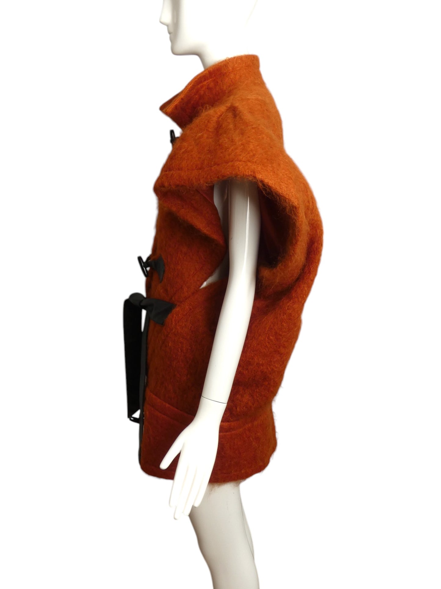 PIERRE CARDIN HAUTE COUTURE- 1992 Orange Mohair Jacket, Size 10