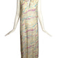ODETTE BARSA- 1960s 2pc Floral Nylon Pegnoir, Size 6