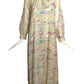 ODETTE BARSA- 1960s 2pc Floral Nylon Pegnoir, Size 6