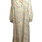 ODETTE BARSA- 1960s 2pc Floral Nylon Pegnoir, Size 6