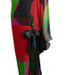 PIERRE CARDIN HAUTE COUTURE- 2005 Multi Color Print Chiffon Gown, Size 8