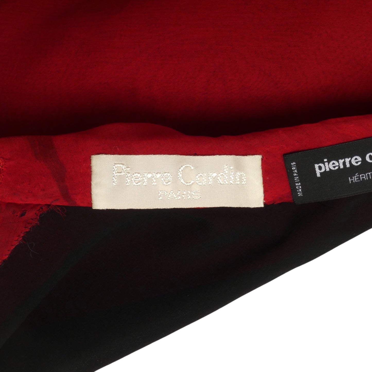 PIERRE CARDIN HAUTE COUTURE- 2005 Multi Color Print Chiffon Gown, Size 8