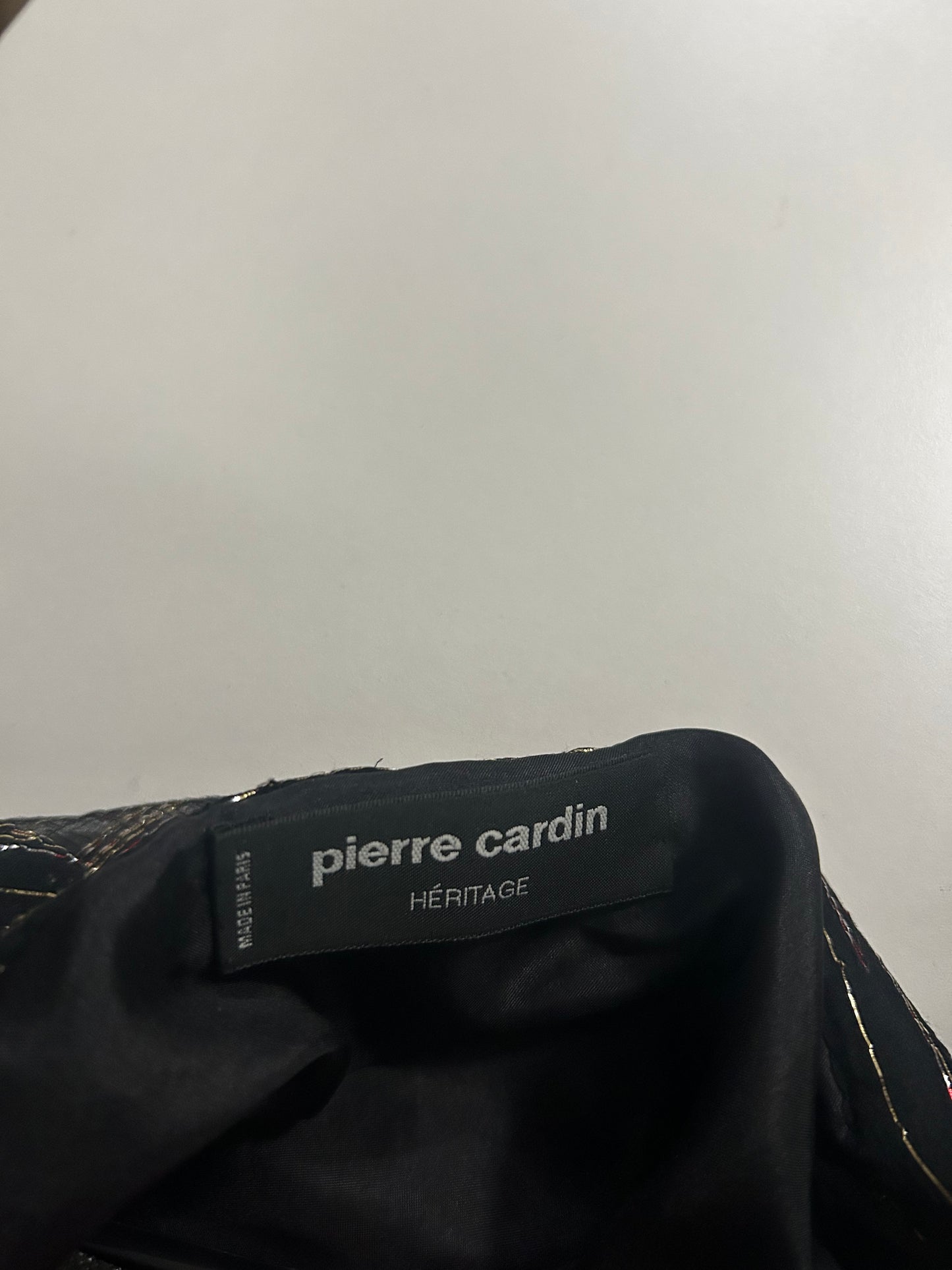 PIERRE CARDIN BOUTIQUE- 1994 Metallic Plisse Pleat Evening Gown, Size 12