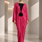 PIERRE CARDIN - 2005 Pink Jersey Knit Evening Gown, Size 8