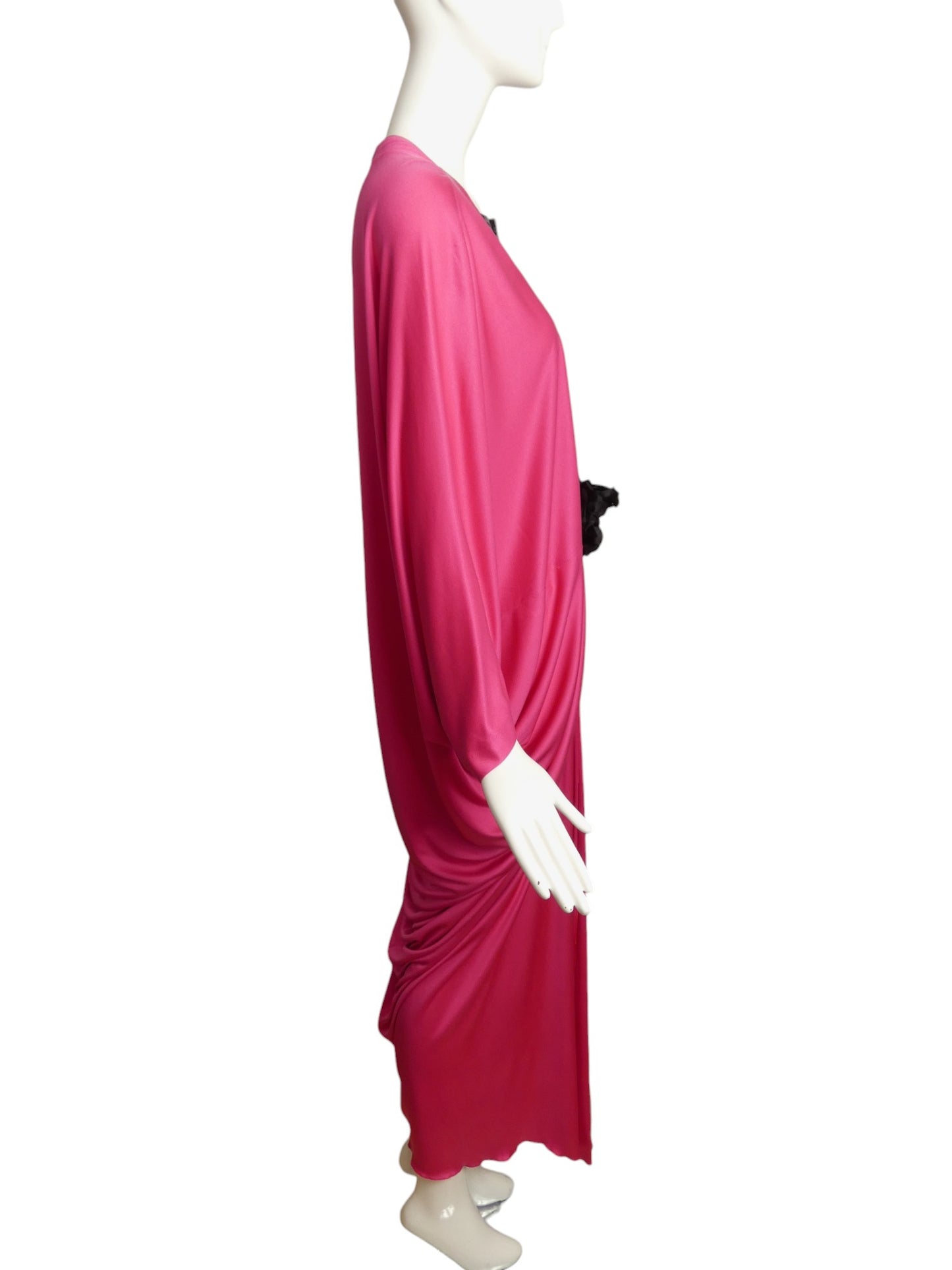 PIERRE CARDIN- 2005 Pink Jersey Knit Evening Gown, Size 8