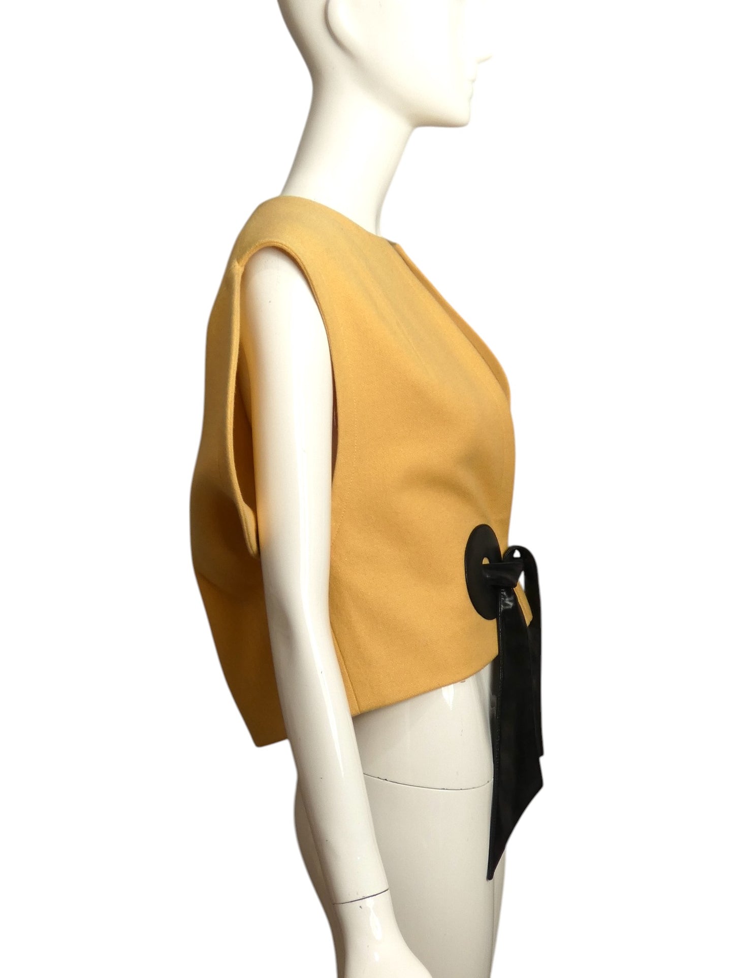 PIERRE CARDIN HAUTE COUTURE- 1997 Yellow Wool Jacket, Size-8