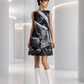 PIERRE CARDIN - 2004 Printed Trapeze Dress, Size 8
