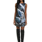 2004 Printed Trapeze Dress, Size 8