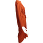 PIERRE CARDIN HAUTE COUTURE- 1985 Orange Wool Knit Dress, Size 8